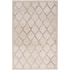 Tapis  contemporaine en polyester beige 120x170