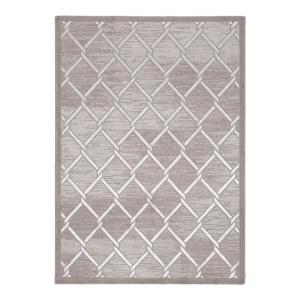 Tapis  contemporaine en polyester gris 120x170