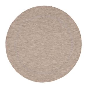 Tapis  contemporaine en polypropylène beige Ø 120