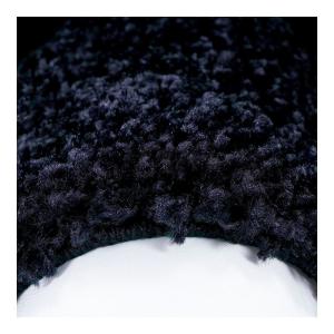 Tapis  contemporaine en polypropylène bleu marine Ø 120