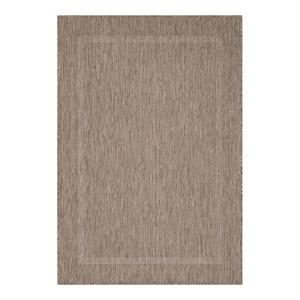 Tapis  contemporaine en polypropylène marron 120x170
