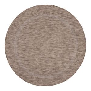 Tapis  contemporaine en polypropylène marron Ø 120
