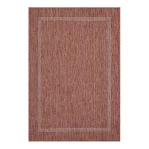 Tapis  contemporaine en polypropylène rouge 120x170