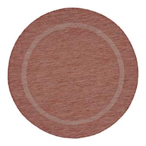 Tapis  contemporaine en polypropylène rouge Ø 120