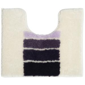 Tapis contour wc 50x45 violet en acrylique 1000 g/m²