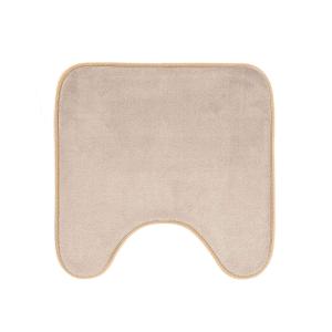 Tapis contour WC taupe 45 x 45 cm