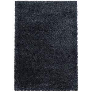 Tapis cosy à poils longs noir 120x170cm