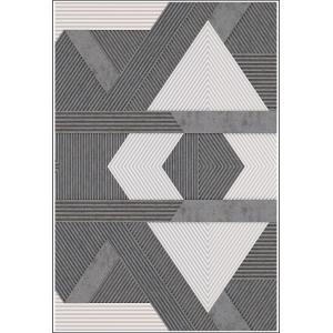 Tapis coton gris 80 x 150 cm