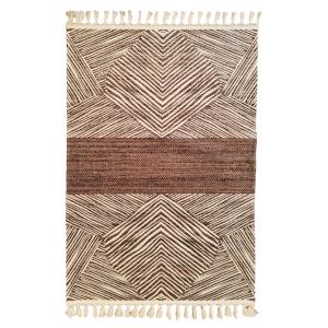 Tapis  coton marron 120 x 180 cm