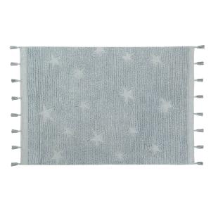 Tapis coton motif star bleu 120x175cm