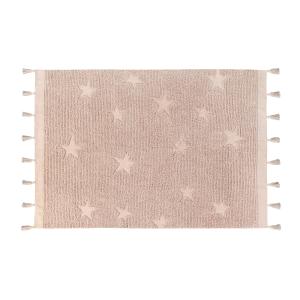 Tapis coton motif star rose 120x175cm