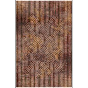 Tapis coton orange 80 x 150 cm