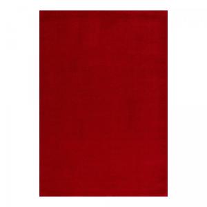 tapis couloir 80x200 tissé rouge rectangle motif uni NOSSA