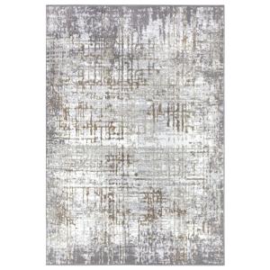 Tapis couloir Abstrait moderne crème gris 67x120cm