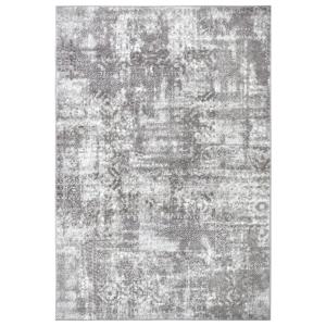 Tapis couloir abstrait moderne gris beige 67x120cm