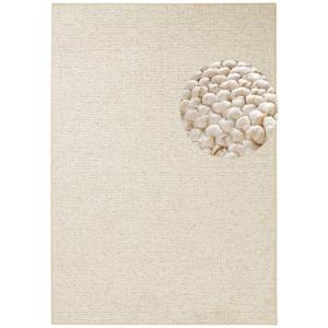 Tapis couloir bouclé boules tuftés Crème 80x300cm