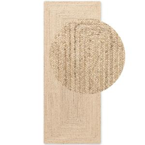 Tapis couloir de Jute fait main écru 80x150cm