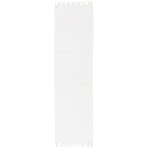 Tapis  couloir en coton blanc 90x160 cm