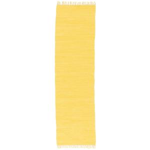 Tapis  couloir en coton jaune 70x140 cm