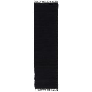 Tapis  couloir en coton noir 90x160 cm