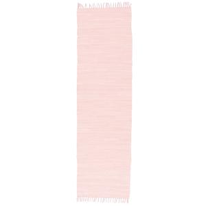 Tapis  couloir en coton rose 70x250 cm