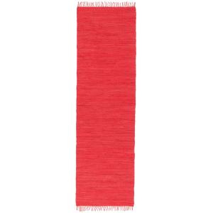 Tapis  couloir en coton rouge 70x250 cm