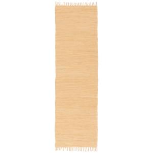 Tapis  couloir en coton sable 90x160 cm