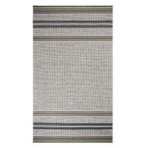 Tapis couloir tissé à la main motif géometrique argent 75x2…