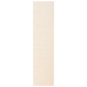 Tapis couloir uni crème 80x200 cm