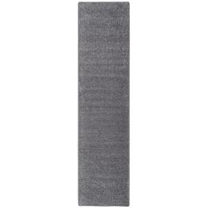Tapis couloir uni gris 80x200 cm