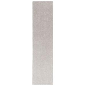 Tapis couloir uni gris argent 100x200 cm