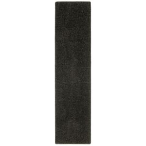 Tapis couloir uni noir 100x200 cm