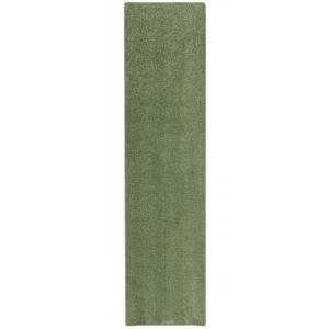 Tapis couloir uni vert 100x200 cm