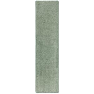 Tapis couloir uni vert menthe 100x200 cm