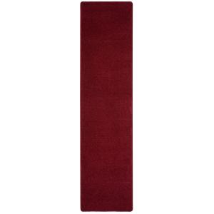 Tapis couloir uni vin rouge 100x400 cm