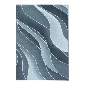 Tapis courbe design en polypropylène gris 200x290