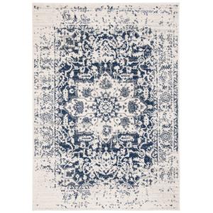 Tapis crème / marine 160 x 229 cm