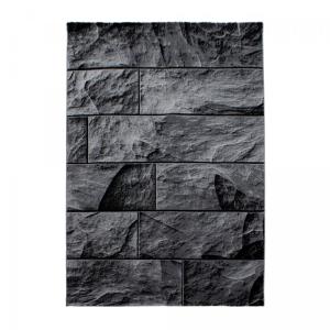 tapis cuisine 120x170 tissé noir rectangle motif géométriqu…