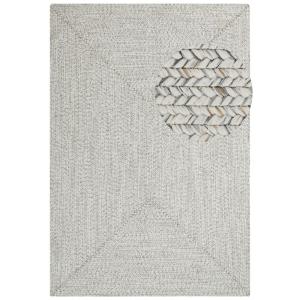 Tapis d'extérieur aspect jute ZADO Crème 200x290cm