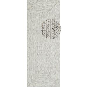 Tapis d'extérieur aspect jute ZADO Crème 80x200cm