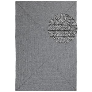 Tapis d'extérieur aspect jute ZADO Gris 120x170cm