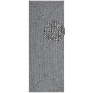 Tapis d'extérieur aspect jute ZADO Gris 80x150cm
