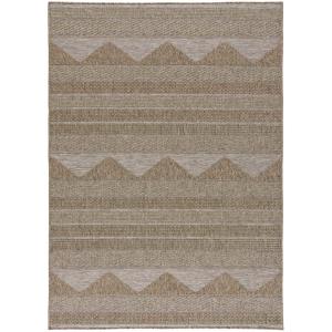 Tapis d'extérieur beige/taupe 190x290 cm