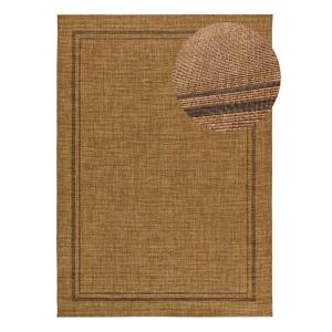 Tapis d'extérieur effet jute marron 160x230 cm