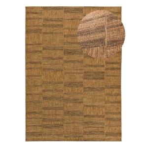 Tapis d'extérieur effet jute marron 80x150 cm