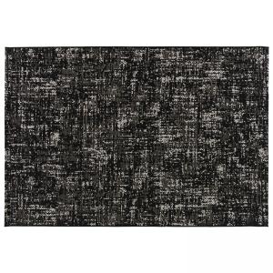 Tapis d'extérieur en polypropylène 120 x 170 cm noir