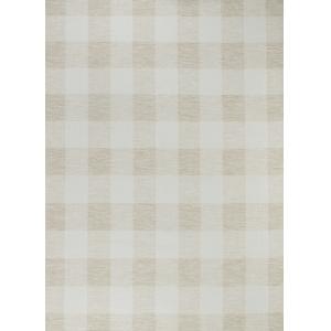 Tapis d'Extérieur/Intérieur à Carreaux Beige Clair/Ivoire 2…