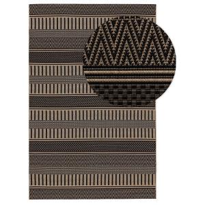 Tapis d'extérieur & intérieur beige/noir 120x170