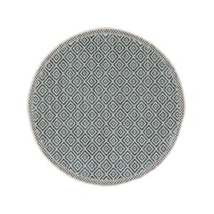 Tapis d'extérieur & intérieur bleu D 150 rond