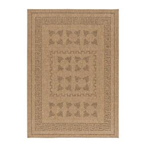 Tapis d'extérieur/intérieur classique effet jute naturel, 2…